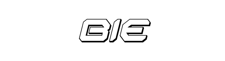 Robotaur 3D Italic  Free Fonts Download