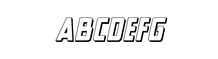 New Comic Title 3D Italic  Free Fonts Download