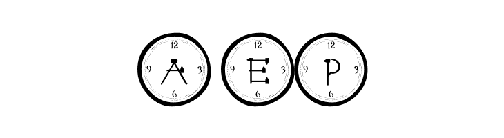 101! Clock Face  Free Fonts Download