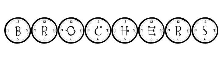 101! Clock Face  Free Fonts Download