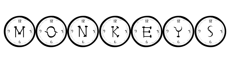 101! Clock Face  Free Fonts Download