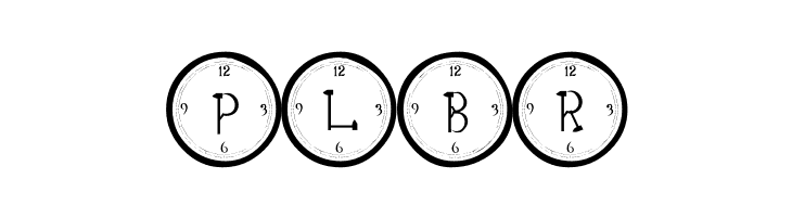 101! Clock Face  Free Fonts Download