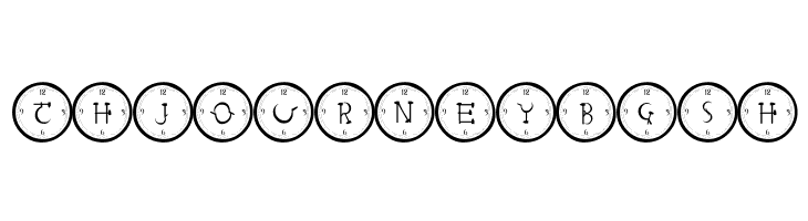 101! Clock Face  Free Fonts Download