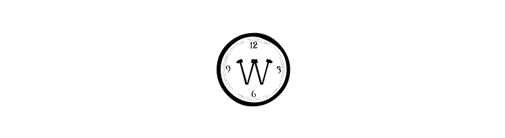 101! Clock Face  Free Fonts Download