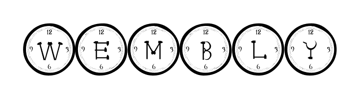 101! Clock Face  Free Fonts Download