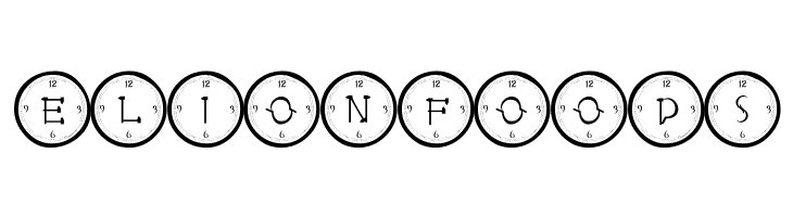 101! Clock Face  Free Fonts Download