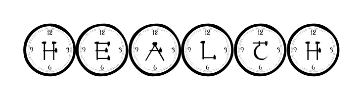 101! Clock Face  Free Fonts Download