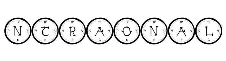 101! Clock Face  Free Fonts Download