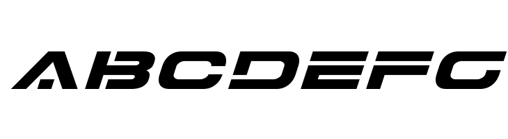 7th Service Expanded Italic  Free Fonts Download