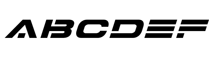 7th Service Expanded Italic  Free Fonts Download