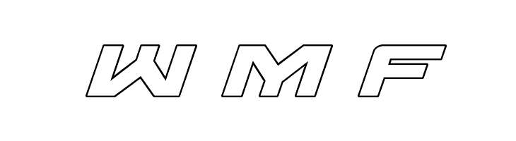 Wildcard Outline Italic  Free Fonts Download