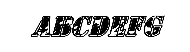 1st Cav II Italic  Free Fonts Download