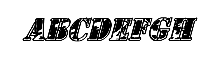 1st Cav II Italic  Free Fonts Download