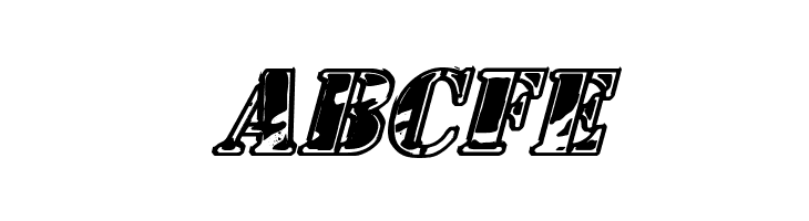 1st Cav II Italic  Free Fonts Download