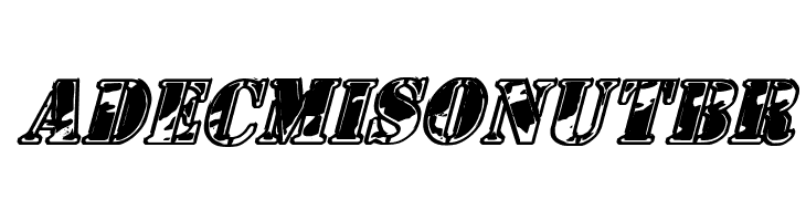 1st Cav II Italic  Free Fonts Download