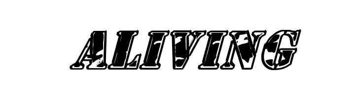 1st Cav II Italic  Free Fonts Download