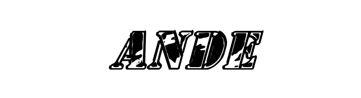 1st Cav II Italic  Free Fonts Download