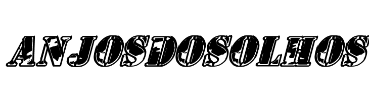 1st Cav II Italic  Free Fonts Download