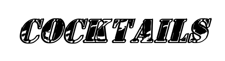 1st Cav II Italic  Free Fonts Download