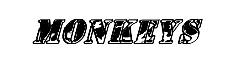 1st Cav II Italic  Free Fonts Download