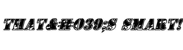 1st Cav II Italic  Free Fonts Download