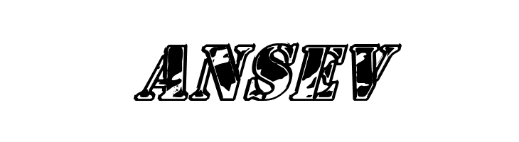 1st Cav II Italic  Free Fonts Download