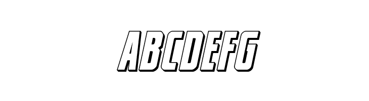 Captain Canaveral 3D Italic  Free Fonts Download