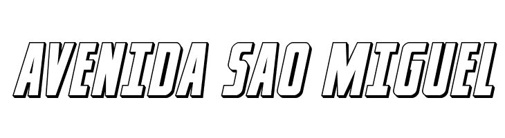 Captain Canaveral 3D Italic  Free Fonts Download