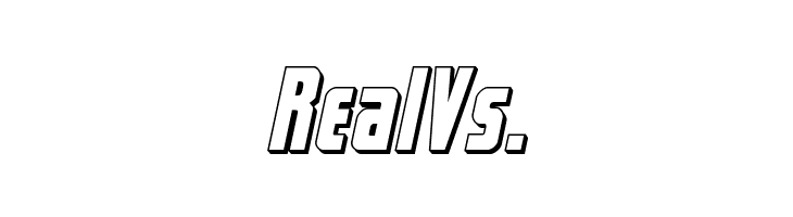 Captain Canaveral 3D Italic  Free Fonts Download