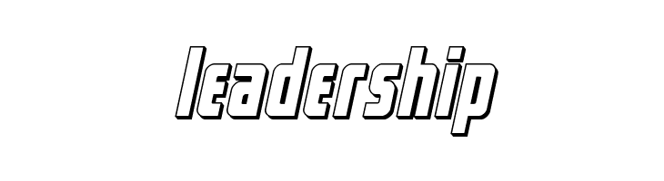 Captain Canaveral 3D Italic  Free Fonts Download