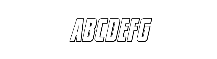 Captain Canaveral Outline Ital  Free Fonts Download