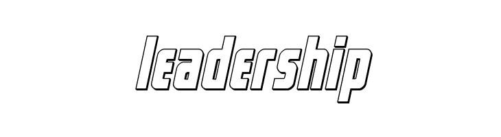 Captain Canaveral Outline Ital  Free Fonts Download