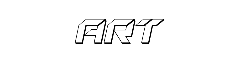 New York Escape 3D Italic  Free Fonts Download