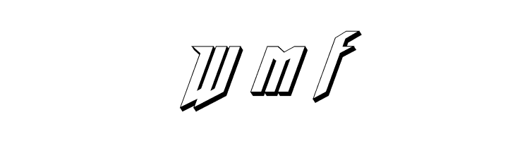 Deathshead 3D Italic  Free Fonts Download