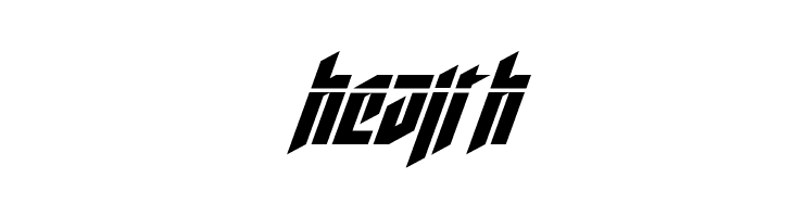 Deathshead Laser Italic  Free Fonts Download