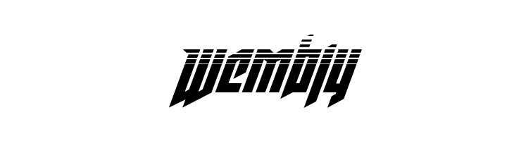 Deathshead Halftone Italic  Free Fonts Download