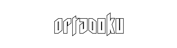 Deathshead Outline  Free Fonts Download