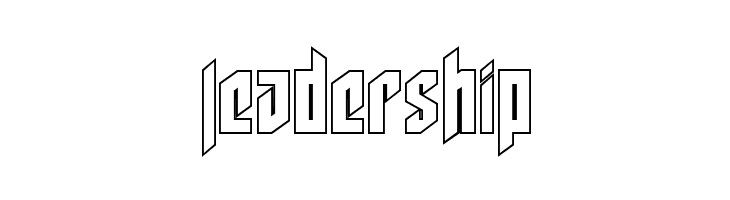 Deathshead Outline  Free Fonts Download