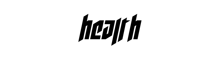 Deathshead Semi-Italic  Free Fonts Download