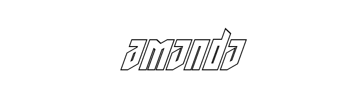 Deathshead Outline Italic  Free Fonts Download