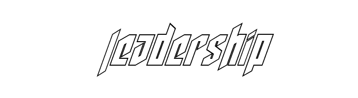 Deathshead Outline Italic  Free Fonts Download