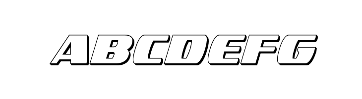 Americorps 3D Condensed  Free Fonts Download
