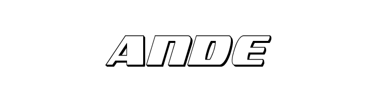 Americorps 3D Condensed  Free Fonts Download