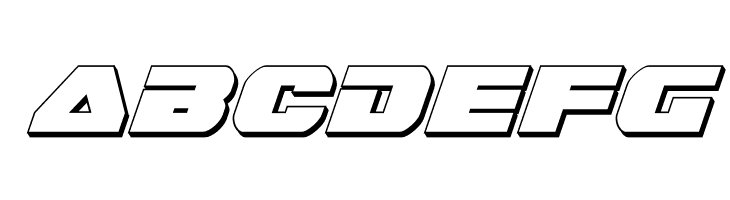 Guardian 3D Italic  Free Fonts Download