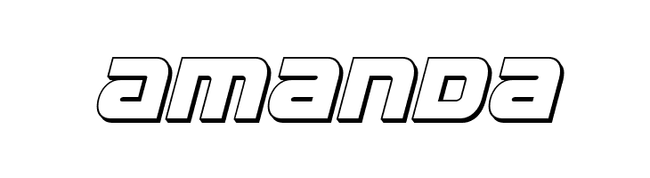 Ozda 3D Italic  Free Fonts Download