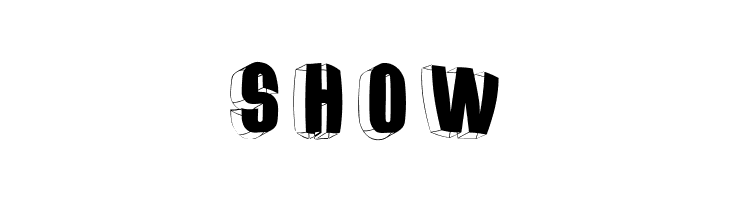 ThreeDimRightwardsRound  Free Fonts Download