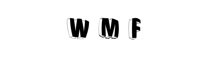 ThreeDimRightwardsRound  Free Fonts Download