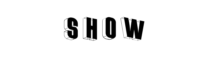 ThreeDimRightwards  Free Fonts Download