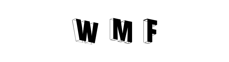 ThreeDimRightwards  Free Fonts Download