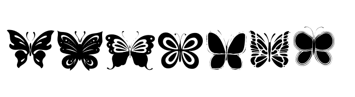 Butterflies  Free Fonts Download
